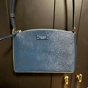 kate spade Navy Textured Leather Crossbody Bag